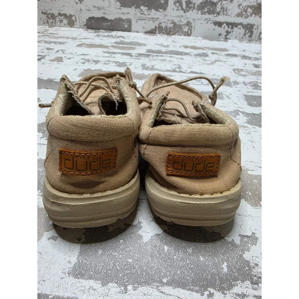 Hey Dude  Wally Youth Basic Beige Lightweight Shoes Size Kids 13